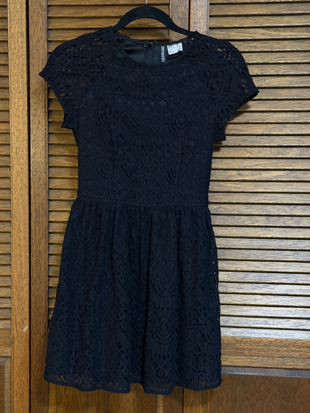 H&M Black Lace Mini Dress